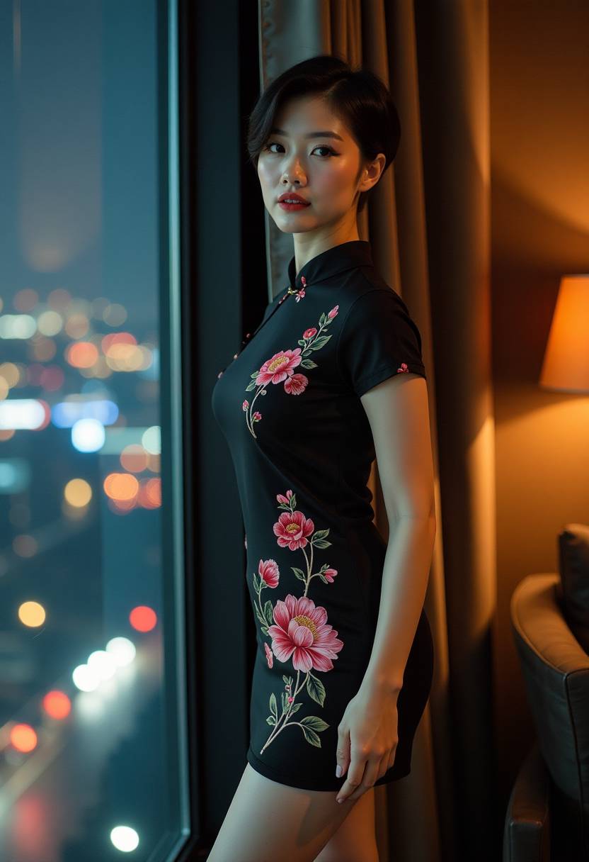 长街晚风